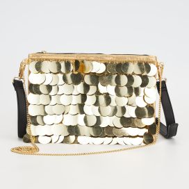 SAC BANDOULIERE GROS SEQUINS