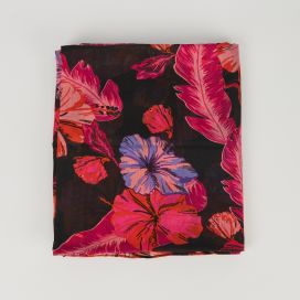 Paréo multicolore imprimé floral 